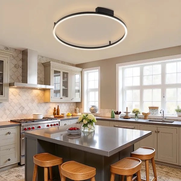 Brilagi - LED Fényerőszabályozható lámpatest PORTOFINO LED/60W/230V átm. 80 cm fekete + távirányító