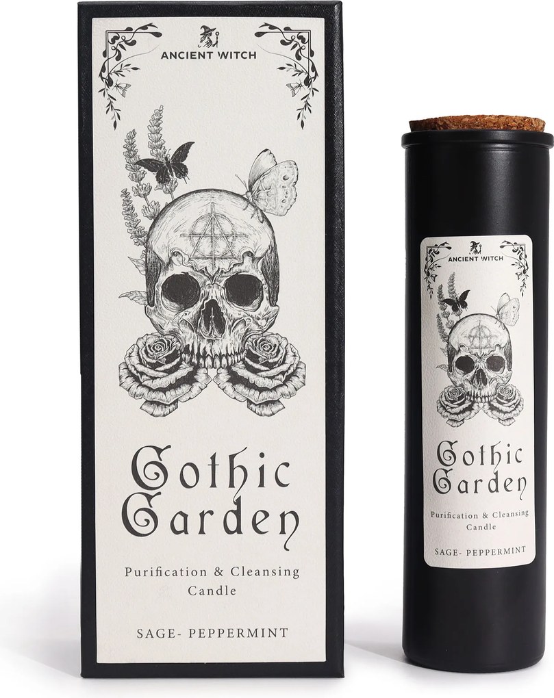 Szója tisztító dekoratív gyertya Gótikus kert AWTPC-01