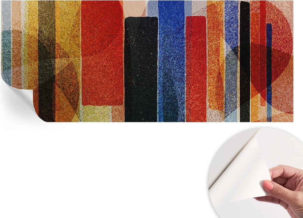 Design fali fotótapéta öntapadós geometrikus formák 250x104