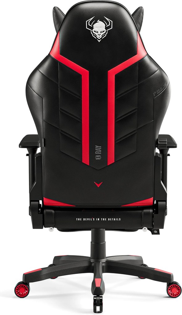 Gamer szék műbőr King Size, fekete-piros: Diablo X-Ray 2.0