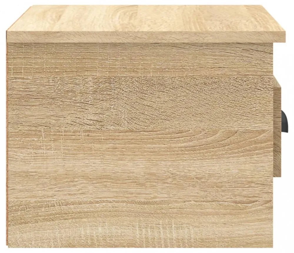 2 db sonoma tölgy falra szerelhető éjjeliszekrény 41,5x36x28 cm