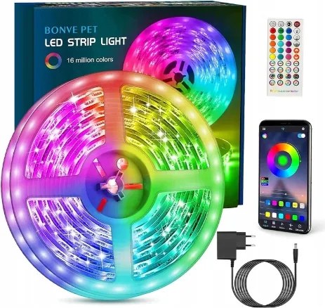 Bonve Pet Rgb Led szalag Bluetooth távirányító alkalmazás 6m