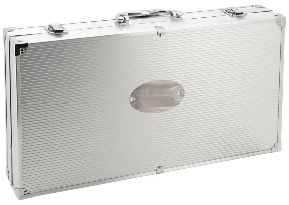 Grillező eszközök rozsdamentes acél tokkal 30 db