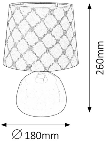 Rabalux 4379 - Asztali lámpa ELLIE E14/40W fehér