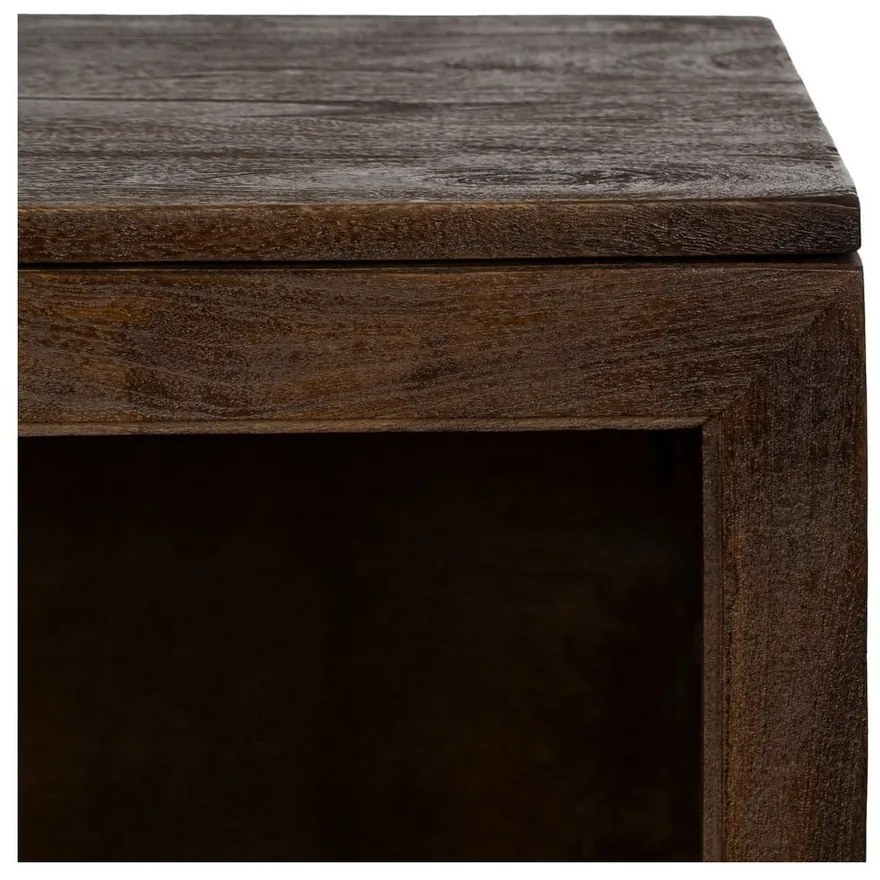 Barna mangófa tálalószekrény 80x100x40 cm Ravi – Ixia