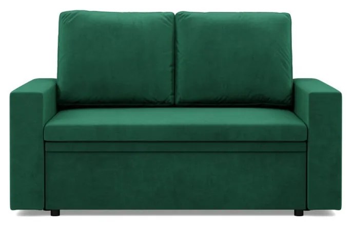 Zeus kanapé, bársony, hab töltet, egyenes kartámasz, zöld