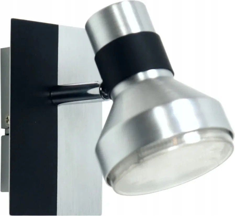 Fali lámpa reflektor fekete-ezüst állítható az ágy felett Candellux