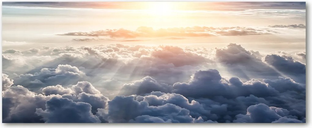 Edzett üveg panel Felhők madártávlatból XXL