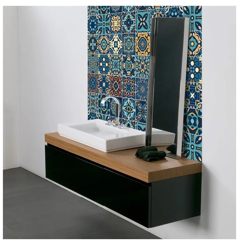 Dizier 9 db-os dekor falmatrica szett, 10 x 10 cm - Ambiance