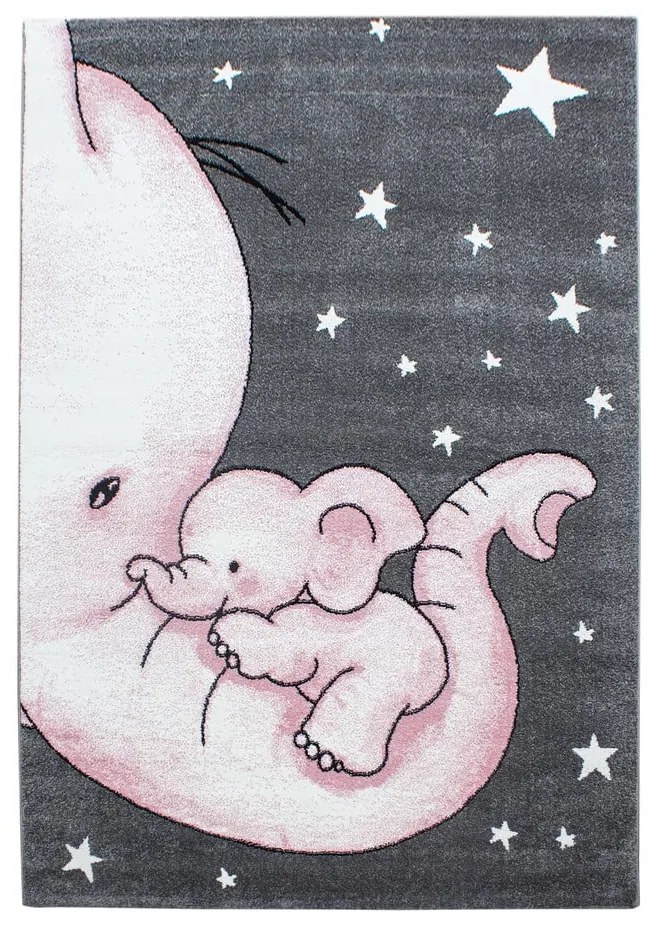 Rózsaszín-szürke gyerek szőnyeg 80x150 cm Kids – Ayyildiz Carpets