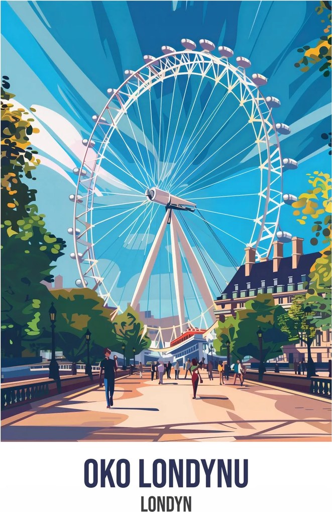 Poszter 67,5x100cm London szeme