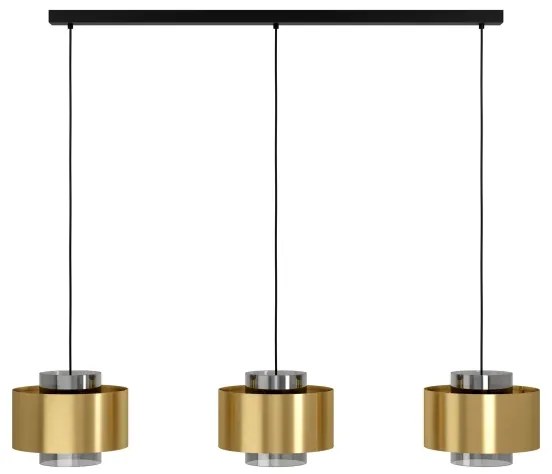 Eglo 390067 - Csillár zsinóron DUGLIA 3xE27/40W/230V arany