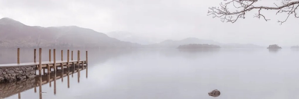 Poszter 91,5x30,5cm Fa móló a tóparton, Assaf Frank