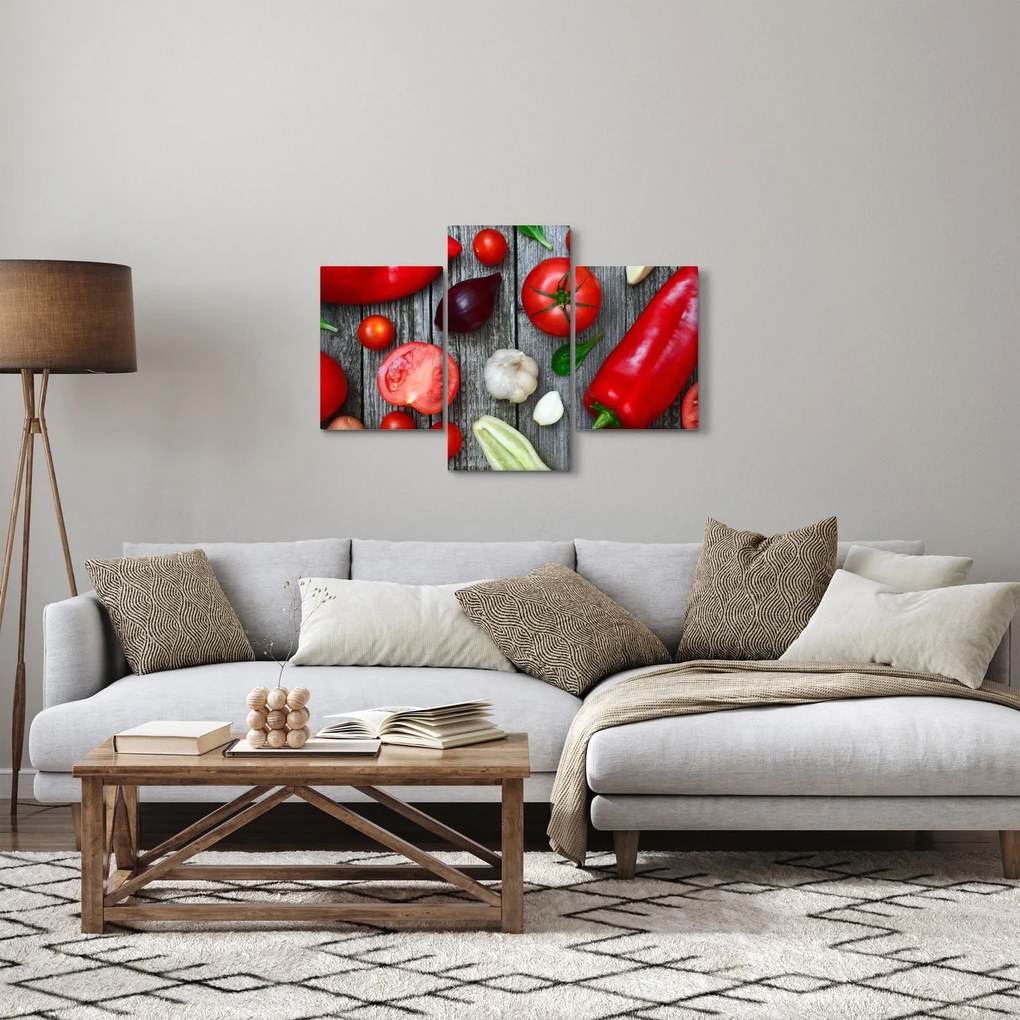 Zöldség képe (90x60 cm)