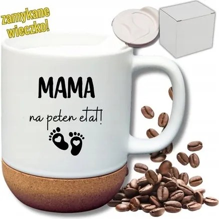 Fehér Bögre Parafa Vicces Ajándék Anya Teljes Munkaidős