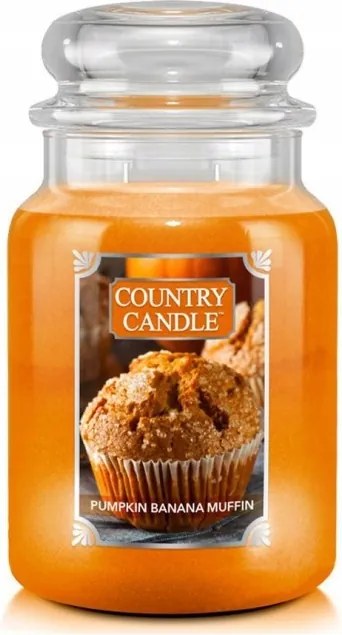 Pumpkin Banana Muffin Country Candle nagy illatgyertya 2 kanóc