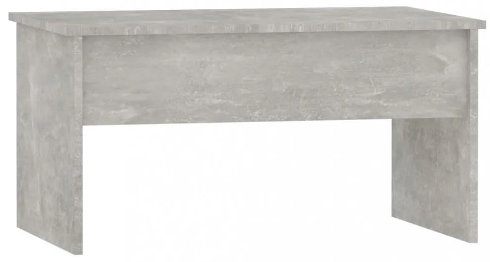 betonszürke szerelt fa dohányzóasztal 80 x 50,5 x 41,5 cm