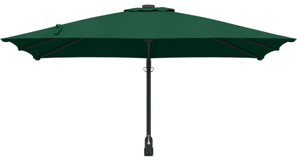Teraszernyő Zöld Poliészter 300 cm x 300 cm Összecsukható