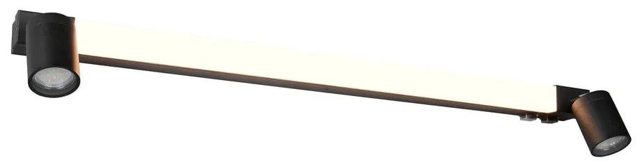 Matt fekete LED fali lámpa Enrico – Trio