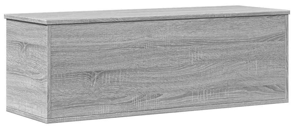 szürke sonoma színű szerelt fa tárolóláda 102 x 35 x 35 cm