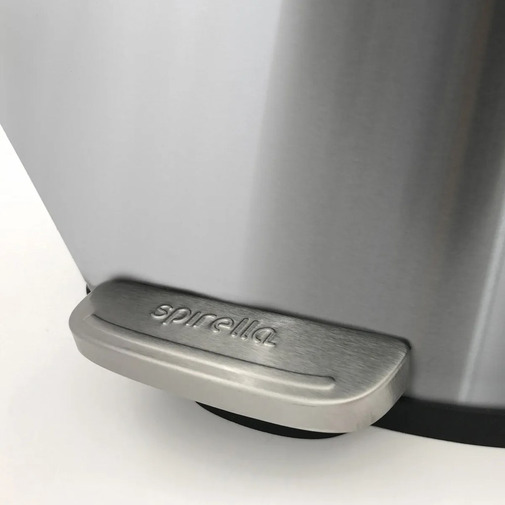 Spirella Pedálos szemetes soft-close Akira 12 l,csiszolt rozsdamentes acél, 12 l