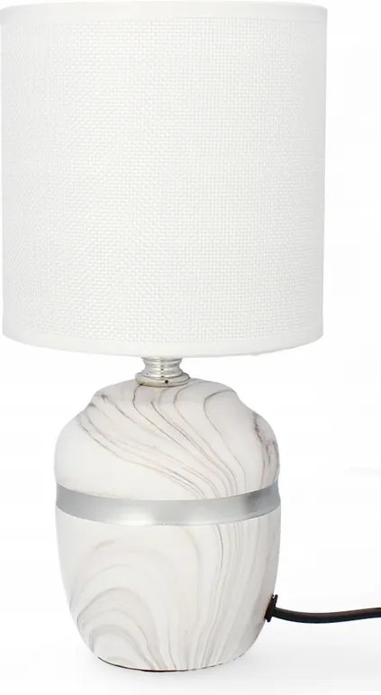 Asztali lámpa dekoráció glamour kerámia lámpabúra éjjeli lámpa fehér