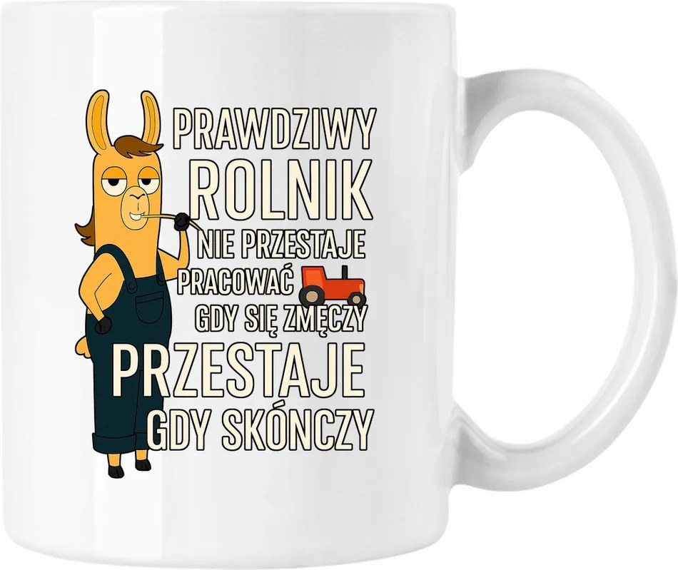 Bögre Igazi Gazda Dolgozik Fehér 330ml