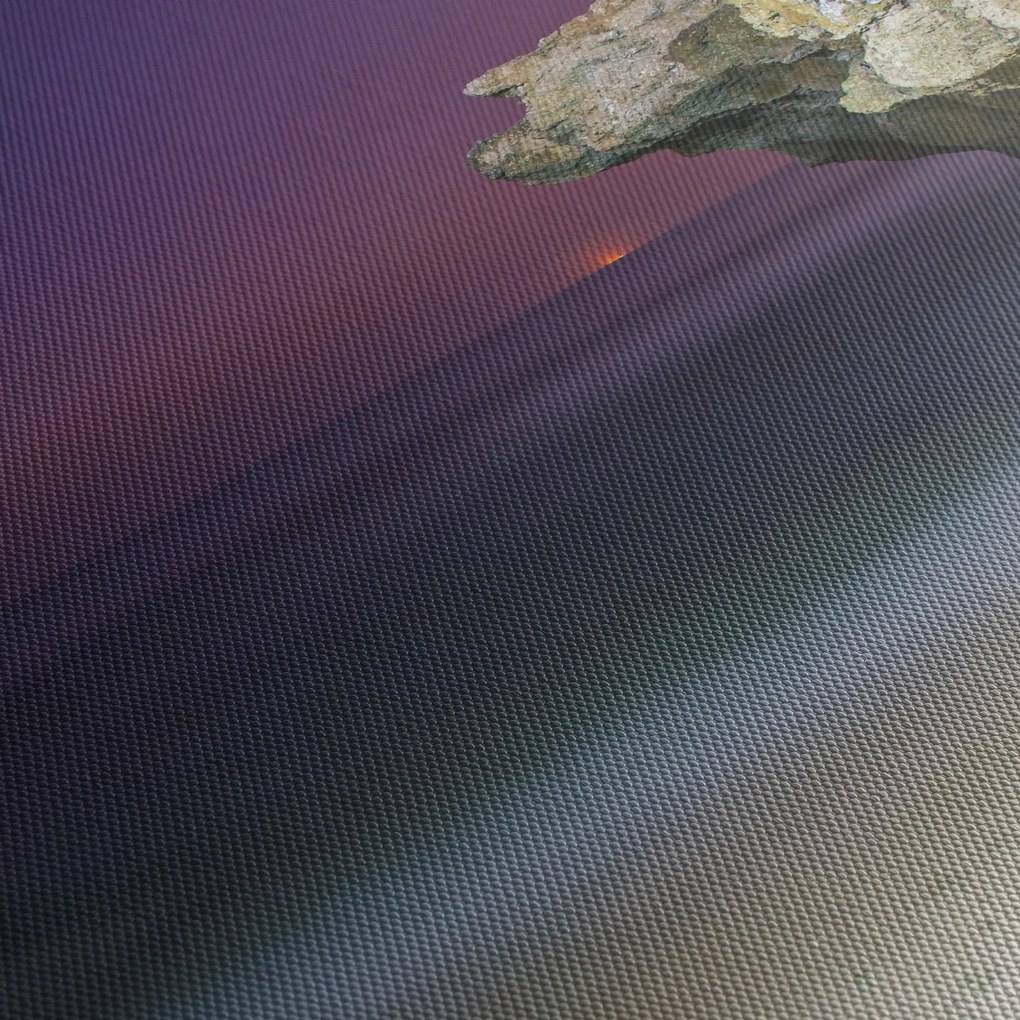 Kép - tengeri szikla (órával) (90x30 cm)