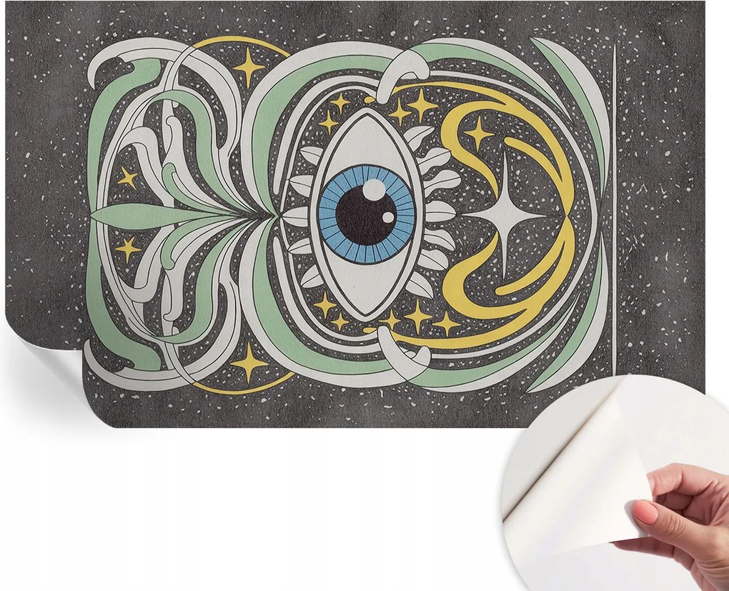 Öntapadós fotótapéta a konyhába Mosható Szimmetrikus szem 416x254 cm