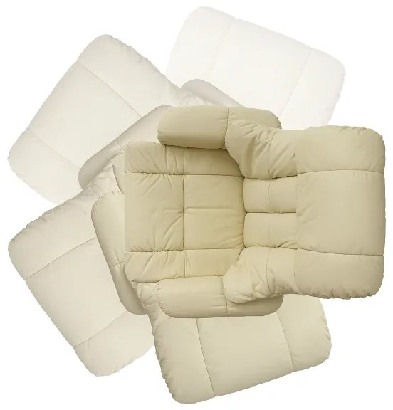 Állítható fotel HABI krémszínű/natúr tölgy