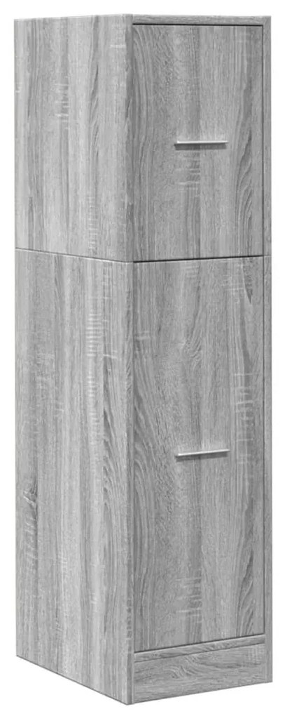 szürke sonoma színű szerelt fa patikaszekrény 30x118x77,5 cm