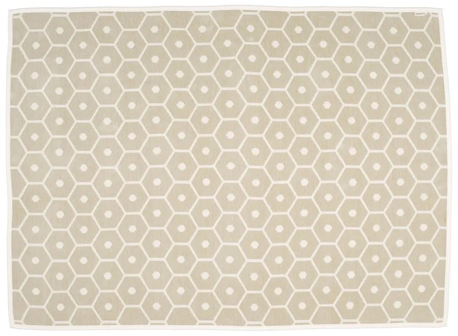 Krémszínű gyapjúkeverék takaró 140x180 cm Honey Sand – Pappelina
