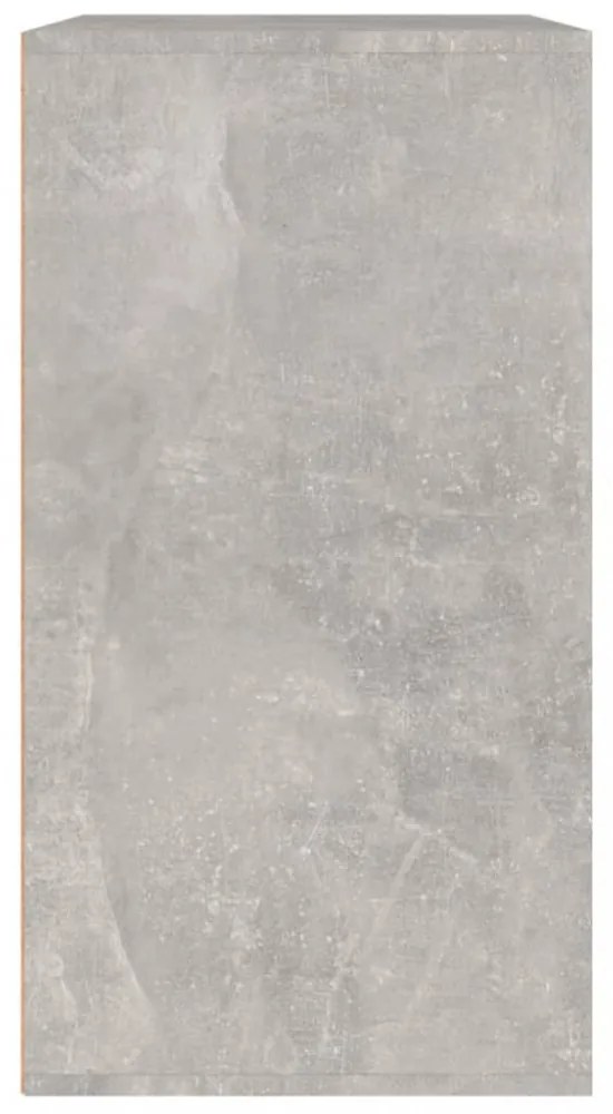 betonszürke szerelt fa pipereszekrény 80 x 40 x 75 cm