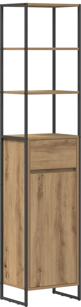 vidaXL Fürdőszoba Székény Művészi tölgy 40 x 30 x 180 cm Faanyag