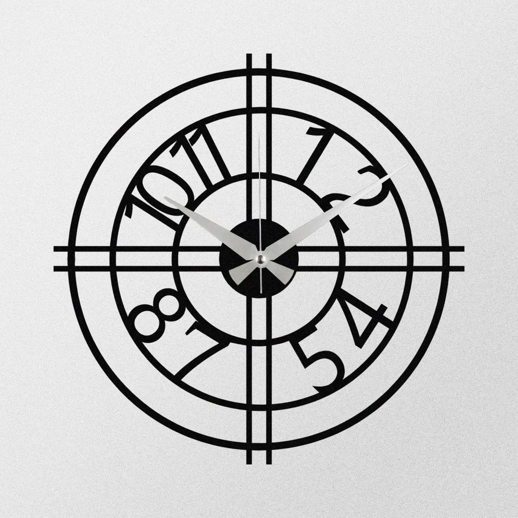 Enzoclock fém falióra, 48×48 cm – S010