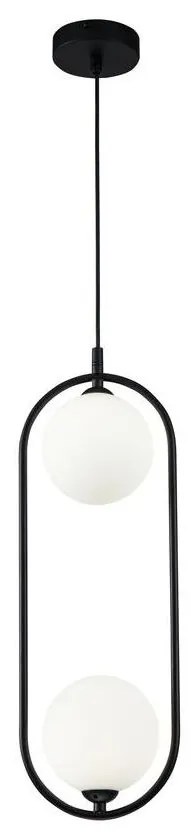 Maytoni MOD013PL-02B - Csillár zsinóron RING 2xG9/25W/230V fekete