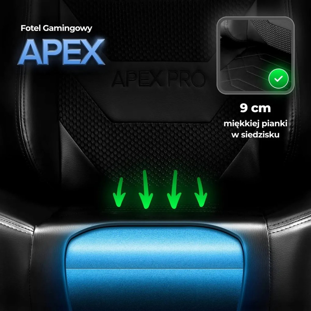 Gaming forgószék fekete színben APEX
