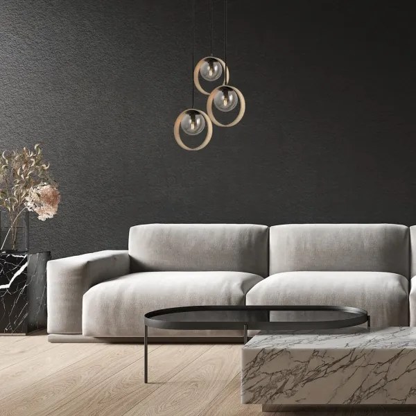 Rabalux 72063 - Csillár zsinóron PEYTON 3xE14/15W/230V