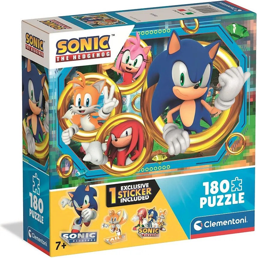 Sonic a sündisznó Ring 180 db-os puzzle Clementoni