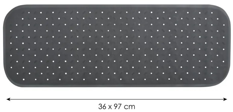Spirella CLASS Premium csúszásgátló fürdőkádalátét, szürke, 36 x 97 cm