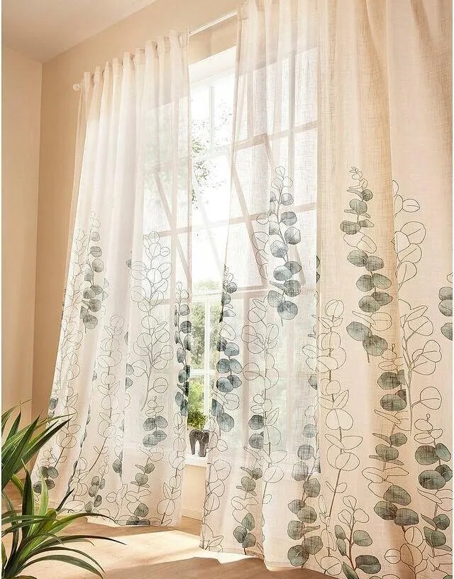 135/145 Növénymintás Függöny 1 Db