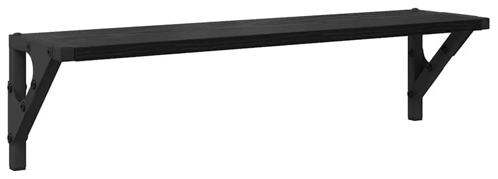 vidaXL Falpolcok 2 pcs Fekete tölgy 60 x 15 x 15,5 cm Faanyag