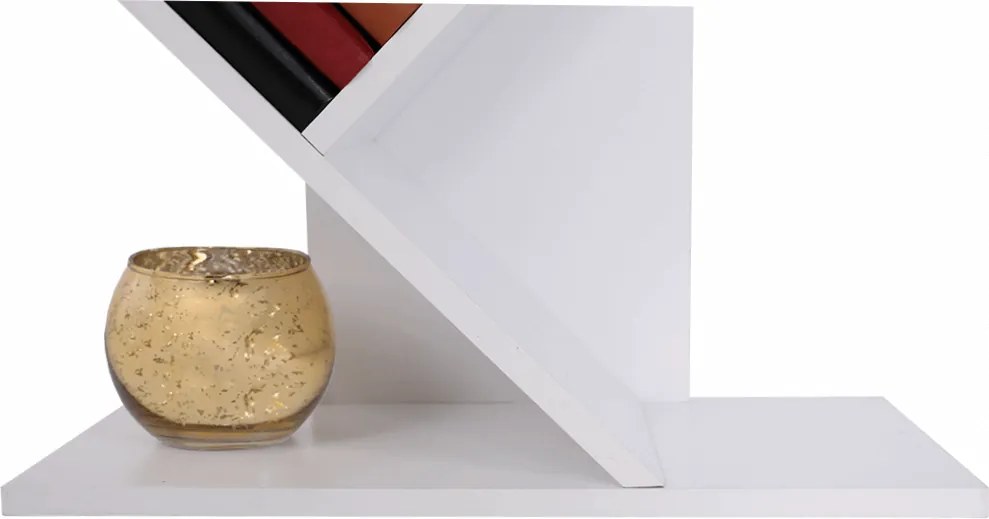 Könyvespolc, fehér, BAKI NEW TYP 3