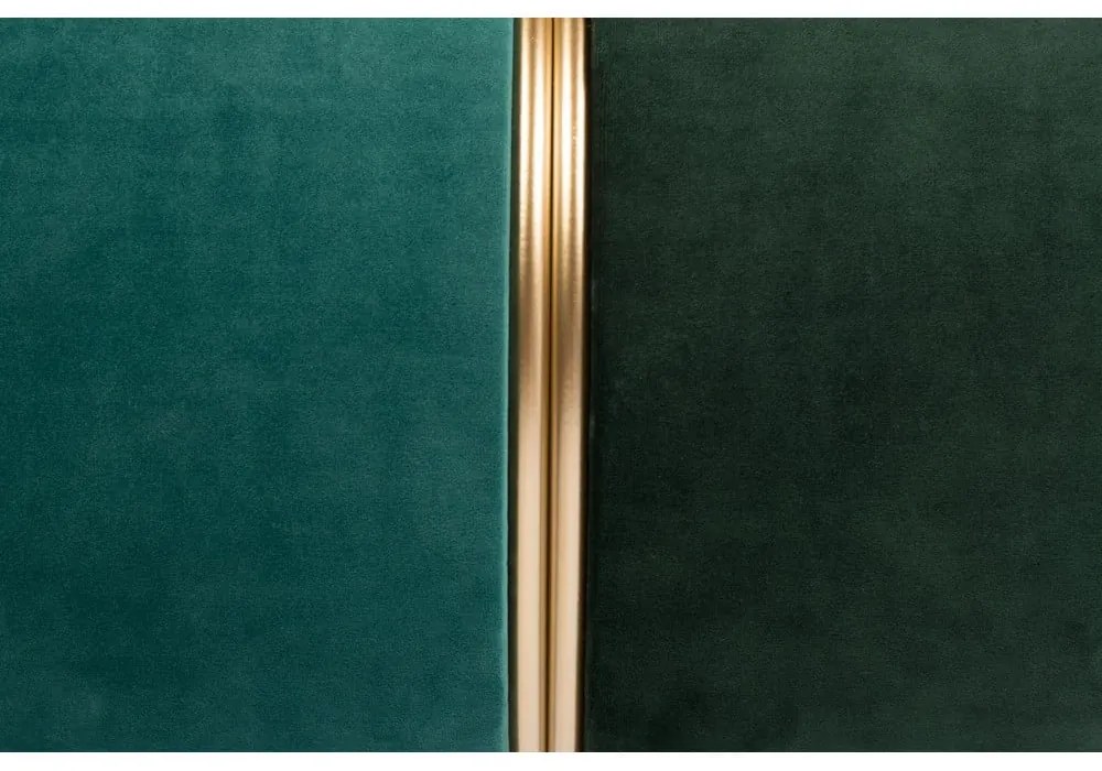 Zöld-türkiz bársony puff Bubbly – White Label