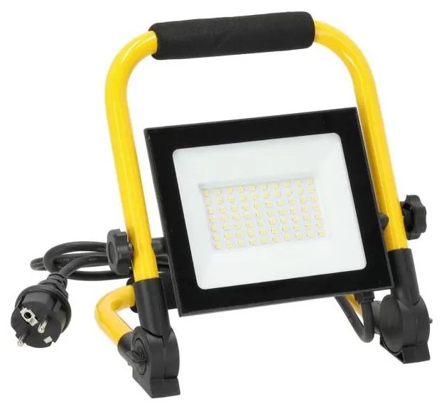 Kobi LED hordozható reflektor TIGRA LED/50W/4000K IP54 fekete/sárga KB0516