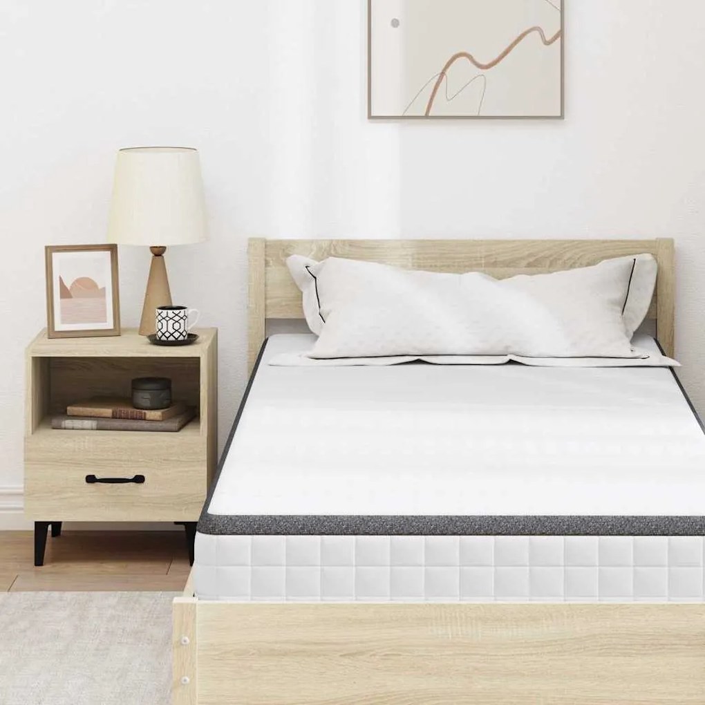 Matrac Fehér és Szürke 90 x 200 cm Bonell Rugó