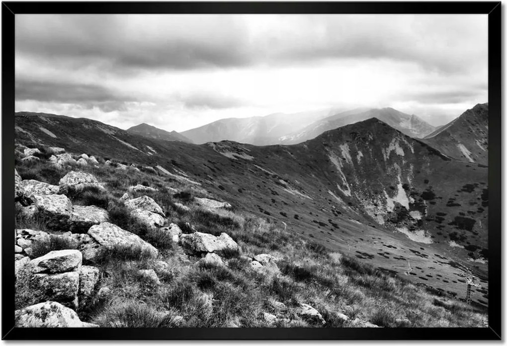 Poszterek keretben 60x40 Tátra Lengyel hegyek Kilátás