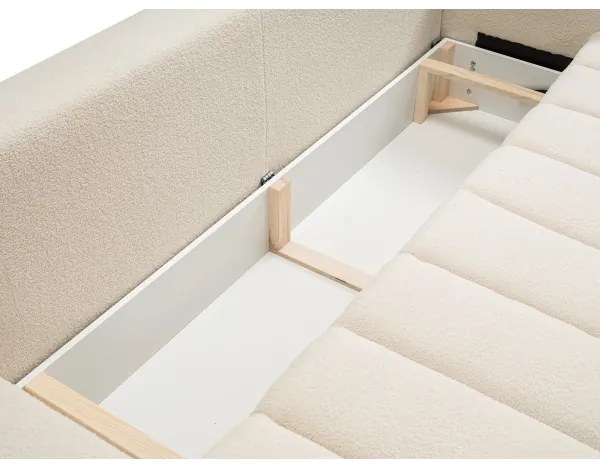 DESIO kinyitható háromszemélyes kanapé, bézs