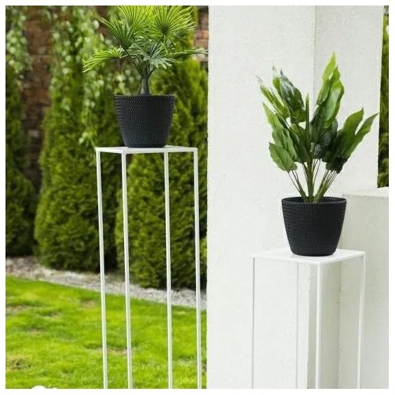 Virágállvány 100x24 cm fehér