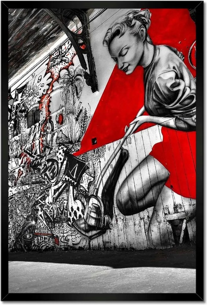 Poszterek keretben 40x60 Graffiti Falfestmények
